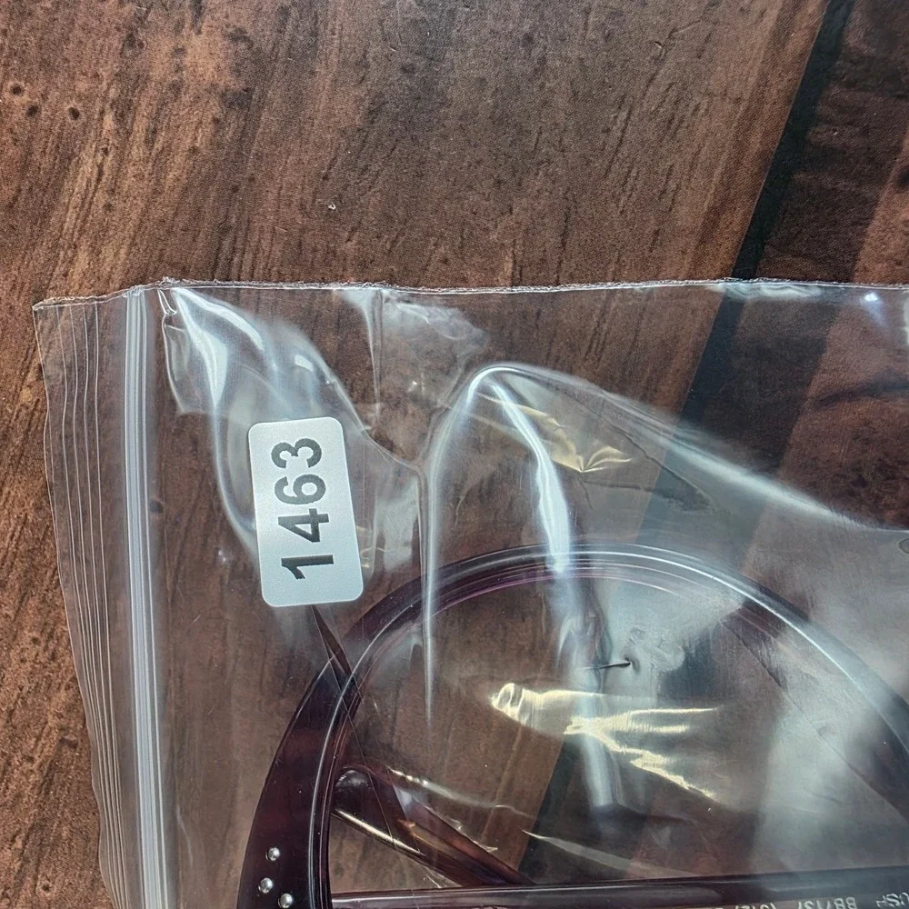 Bebe Lush BB7137 Berry Purple Cat Eye Eyeglass Frames 54-17-135 studded detail